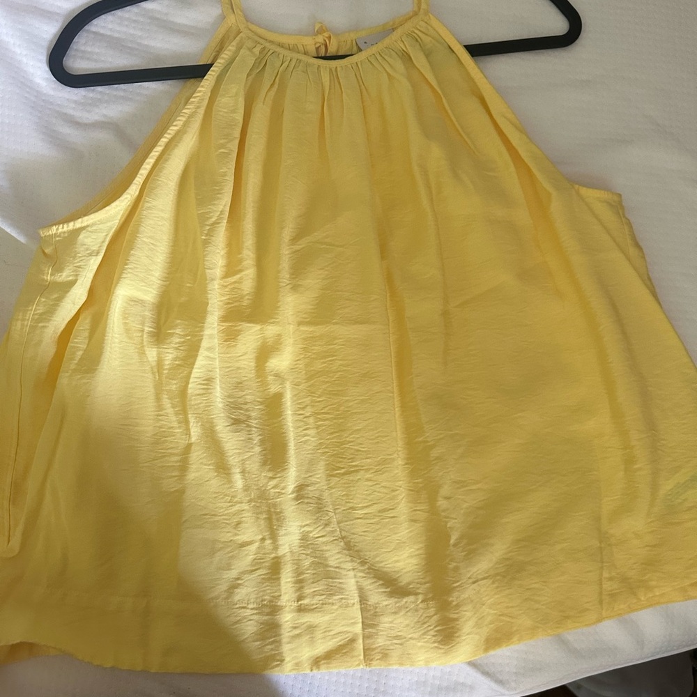 a new day Yellow Halter Tank Top - Picture 2 of 6